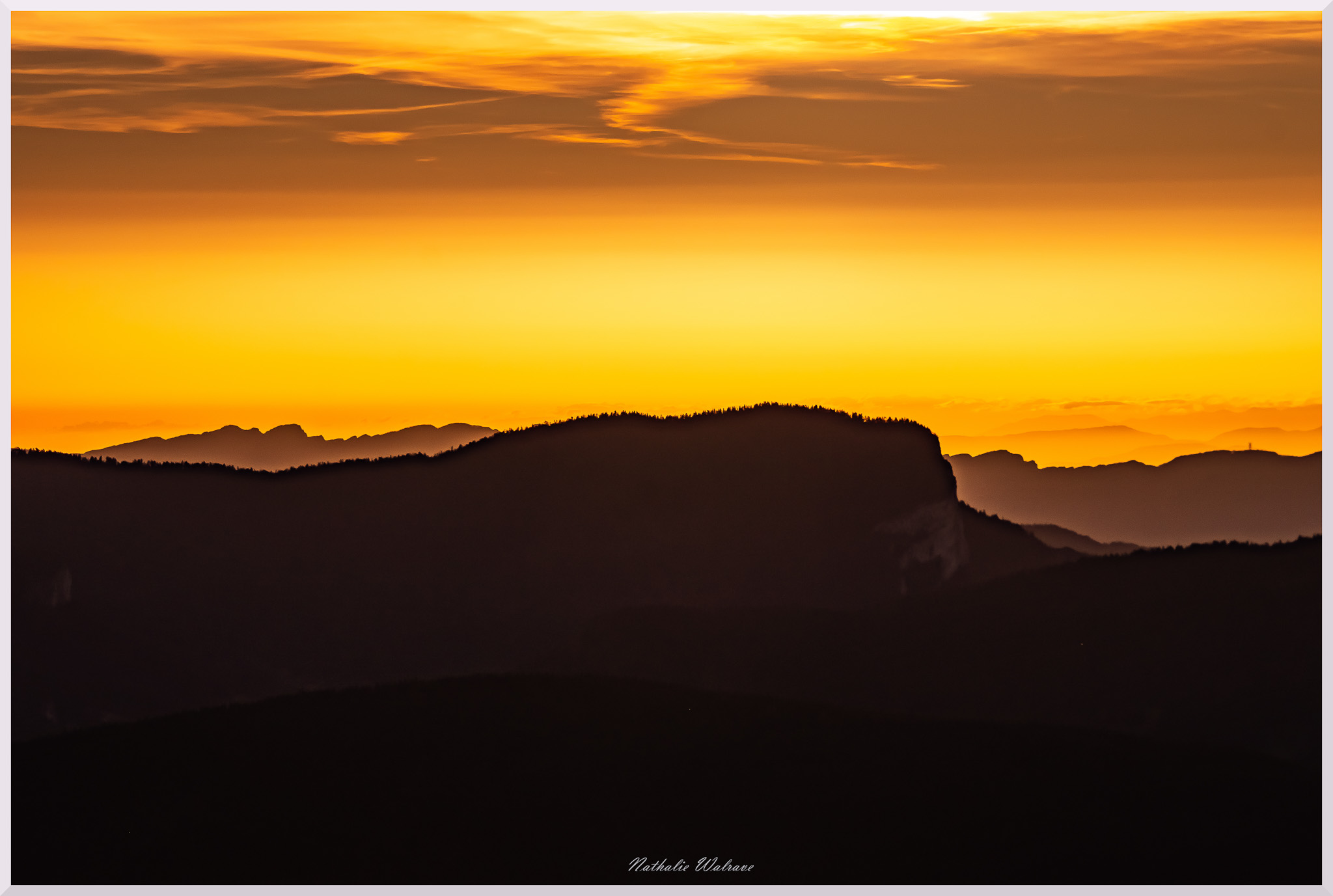 paysage de coucher de soleil